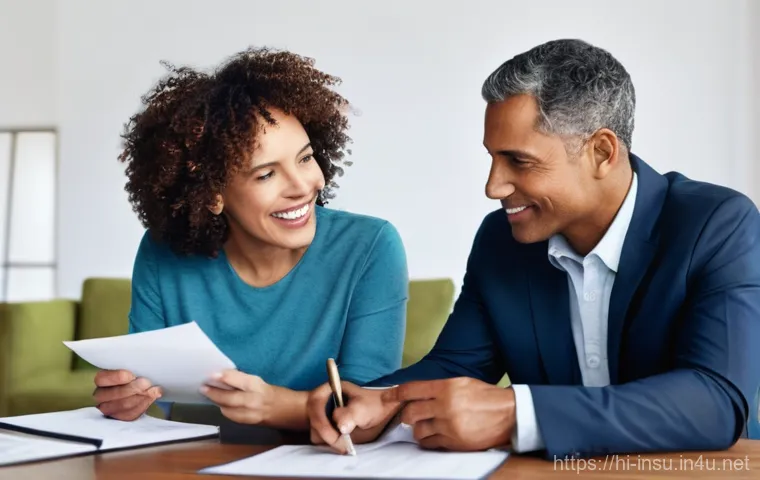 보험사 민원 처리 방법 - **Prompt:** A man in his 50s, dressed in a neat collared shirt, is seated at a clean, modern desk, a...