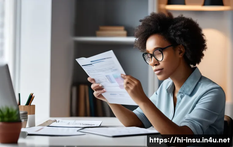 보험 약관 해석 방법 - **Prompt:** A diverse adult individual, perhaps a young professional or a parent, sitting comfortabl...