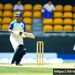 스포츠 활동 보험 - A dynamic and detailed scene of a competitive cricket match in progress, featuring players wearing f...